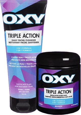 Triple Action Daily Facial Cleanser & Medicated Acne Pad